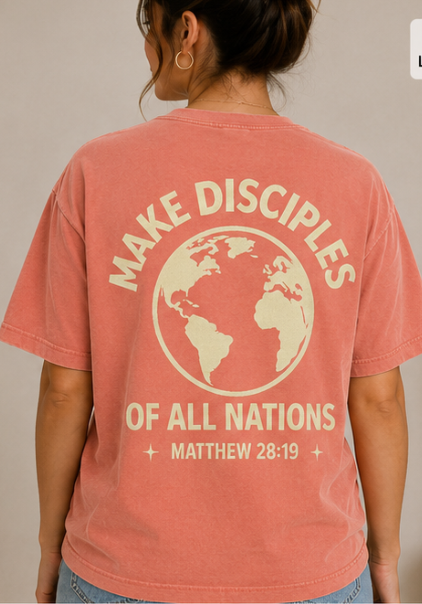 Make Disciples T-Shirt – Matthew 28:19 Christian Globe Graphic Tee