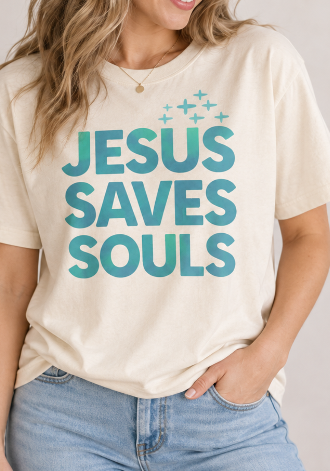 Jesus Saves Souls Comfort Colors Tee